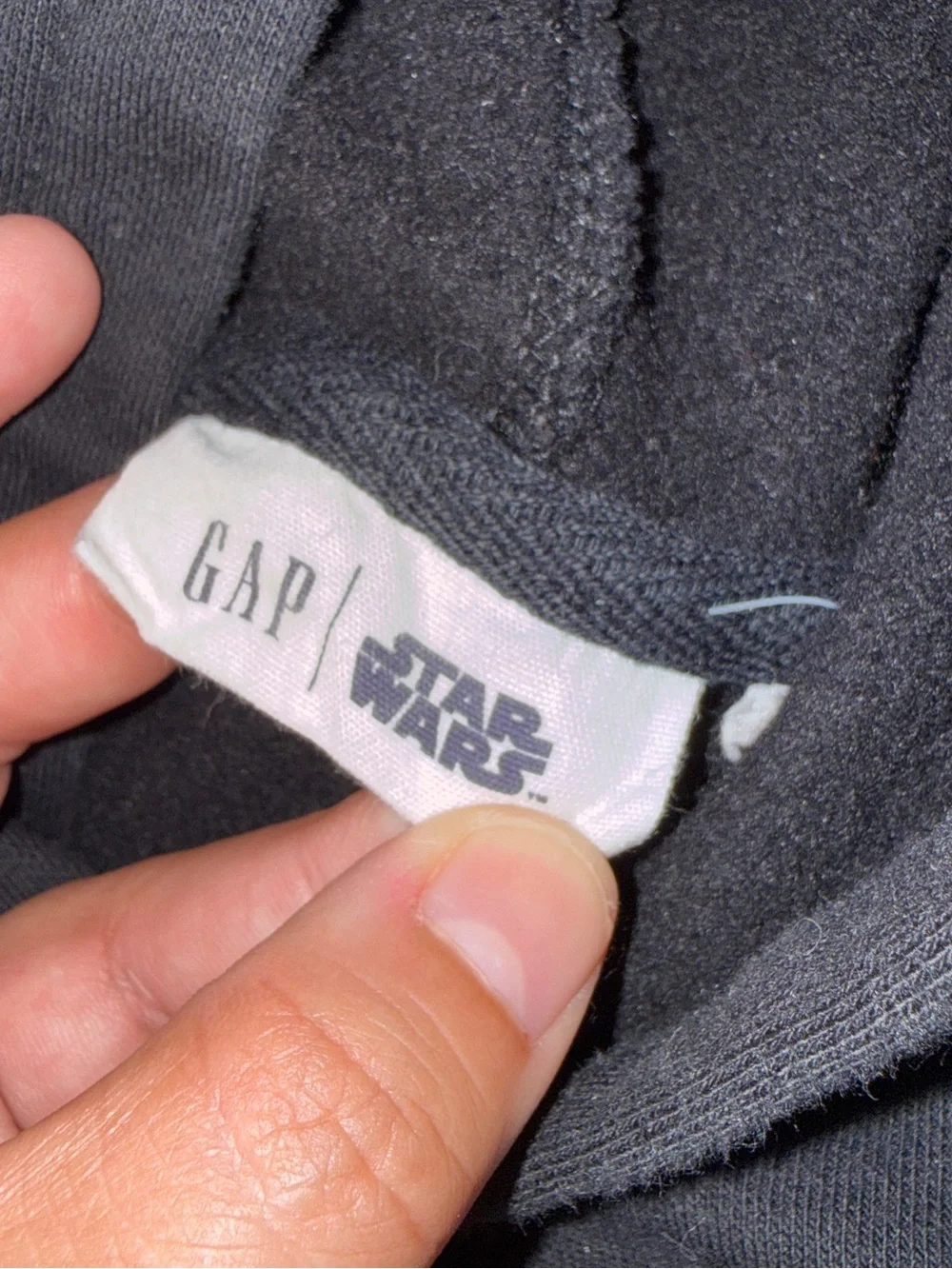 GAP x Starwars Black Hoodie with Maroon Logo
